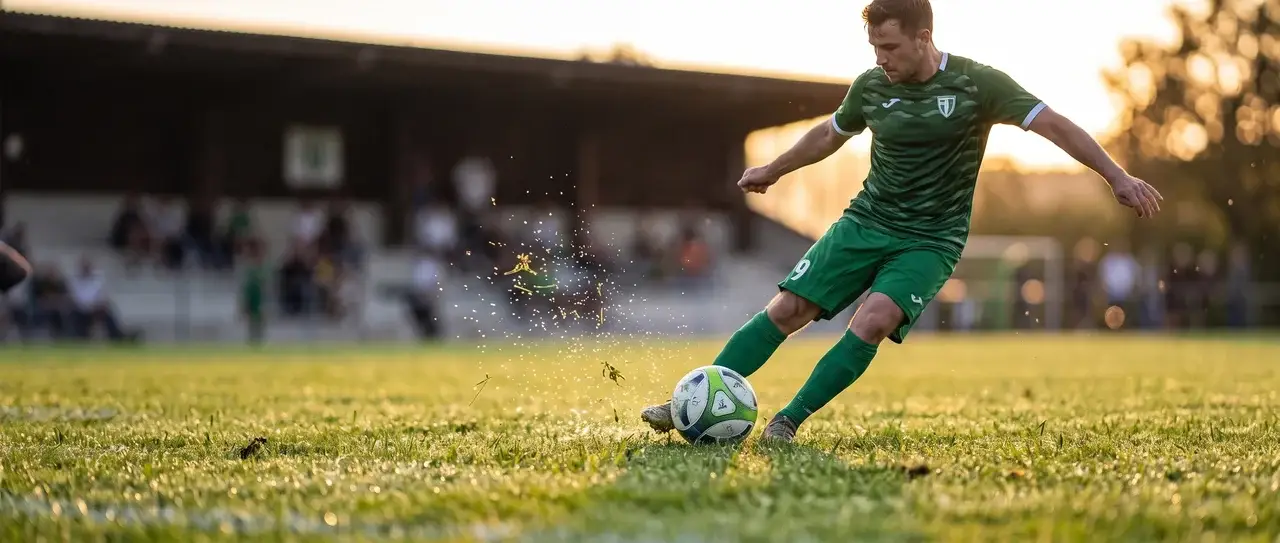 Freistoß am Sportgelände Burlafingen