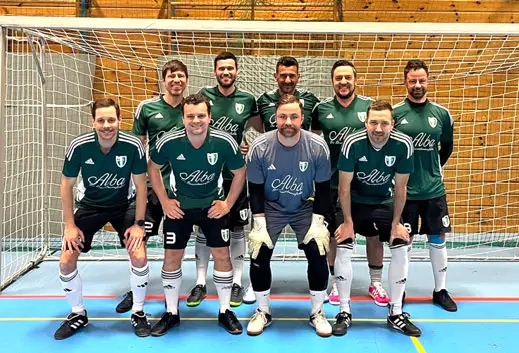 AH-Mannschaft des FC Burlafingen beim Hallenturnier